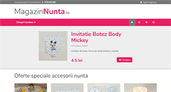 Desktop Screenshot of magazin-nunta.ro